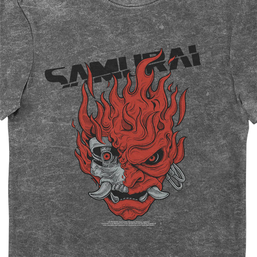 Cyberpunk 2077 - T-Shirt - Samurai Iconic Vintage Style