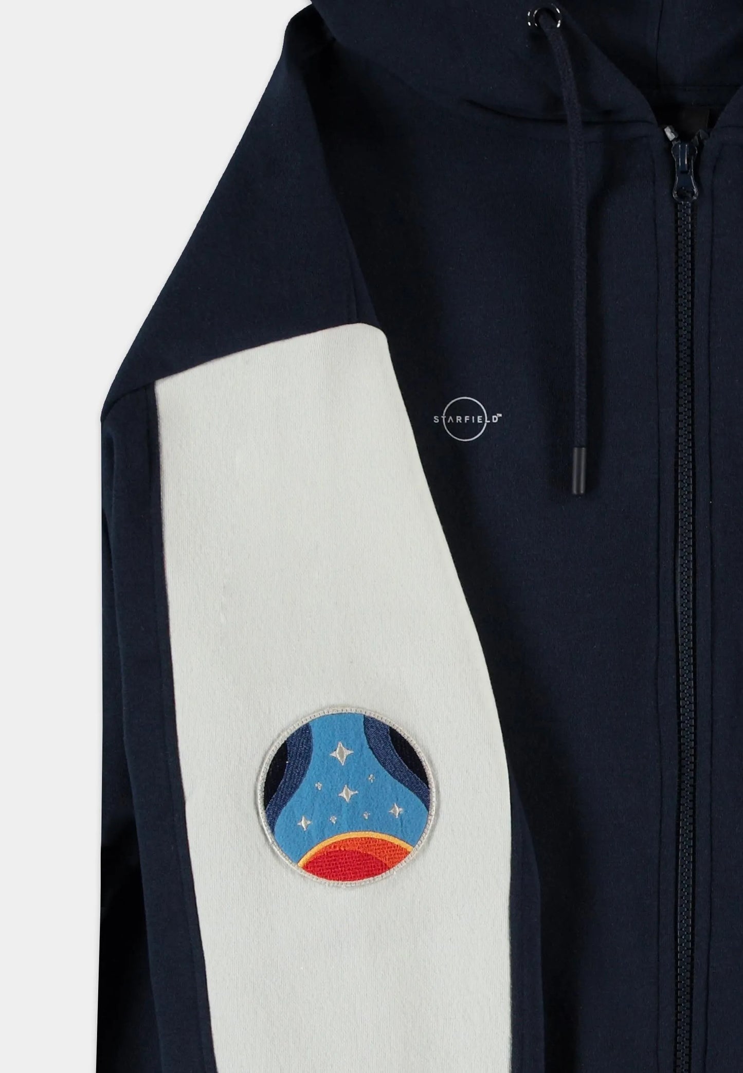 Starfield - Monochrome Emblem Men's Zipper Hoodie