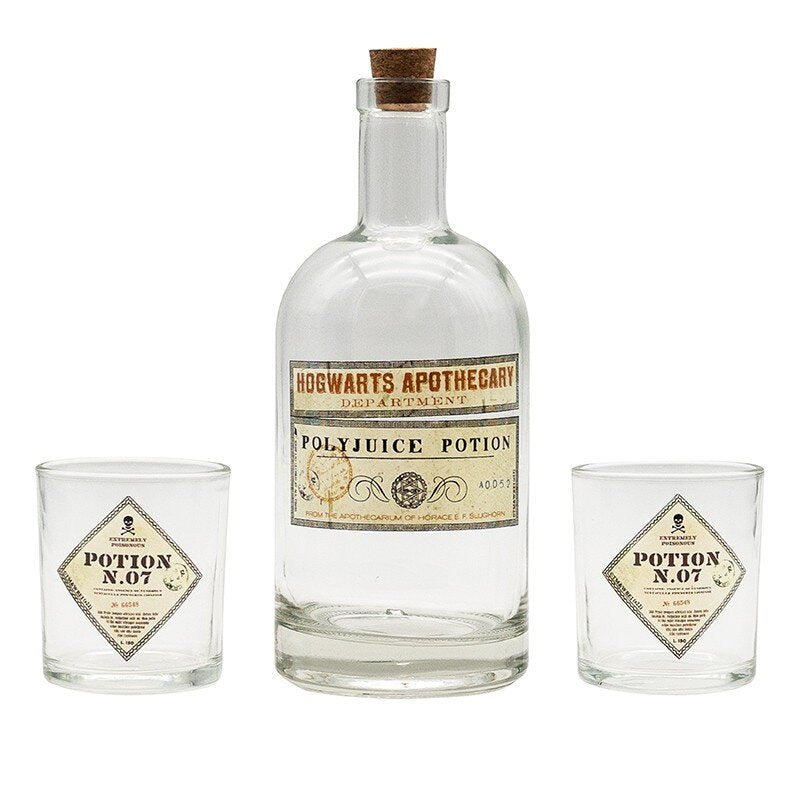 Harry Potter - Set - Gläser und Flasche