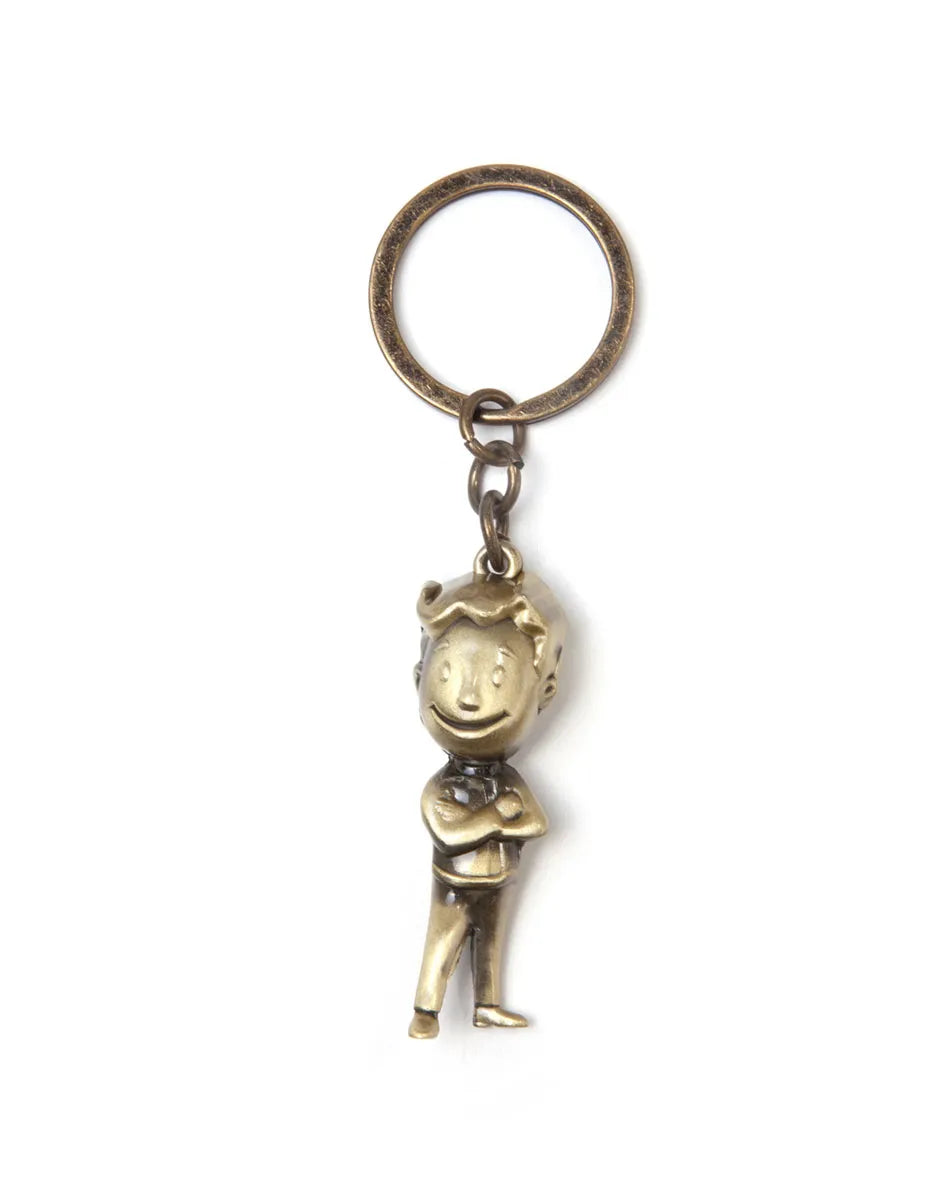 Fallout - Golden Vault Boy 3D Metal Schlüsselanhänger