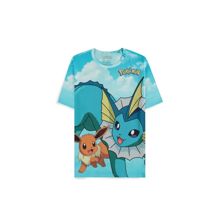 Pokémon - T-Shirt - Evoli Evolutions AOP Digital