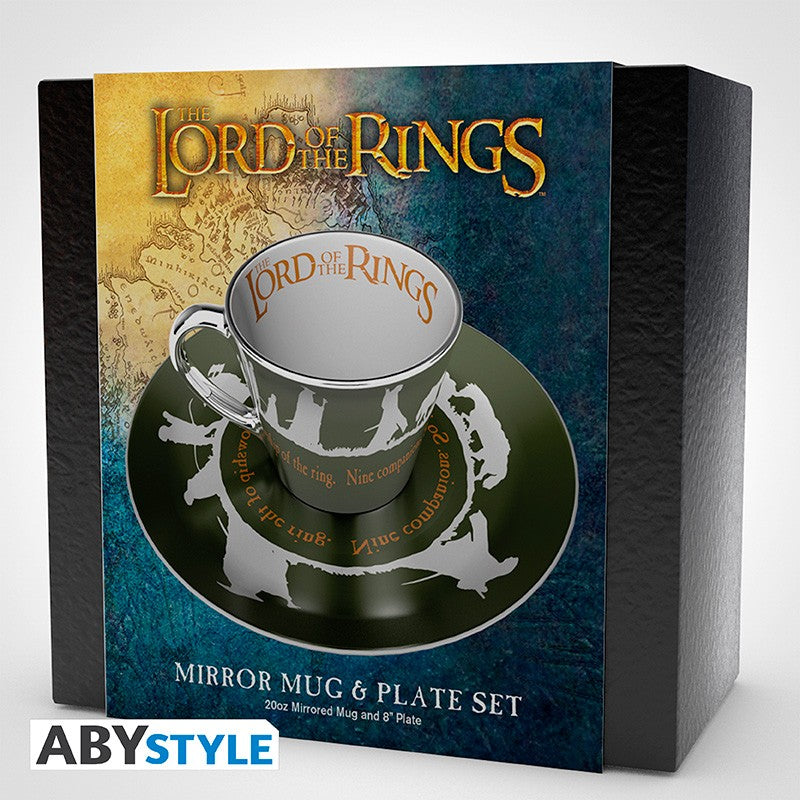 Lord of the Rings - Mirror mug & plate set - Fellowship