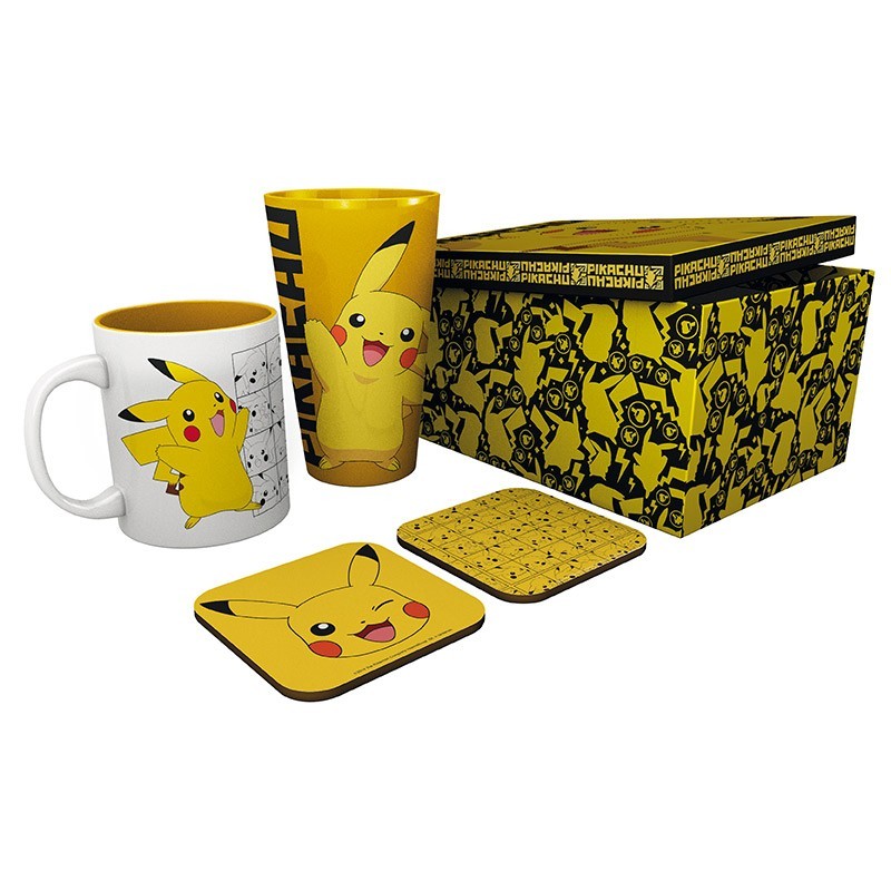 Pokémon - Geschenkset - "Pikachu" Glas & Tasse