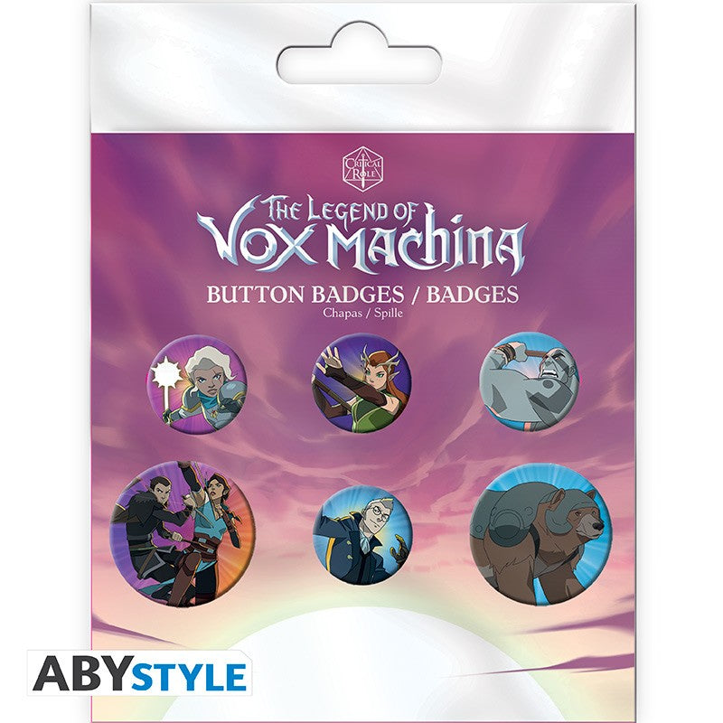The Legend of Vox Machina - Badge Pack - "Characters"