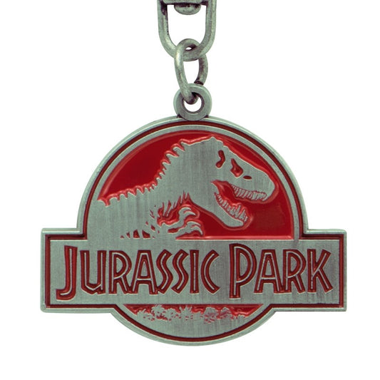 Jurassic Park - Schlüsselanhänger - Logo Metall