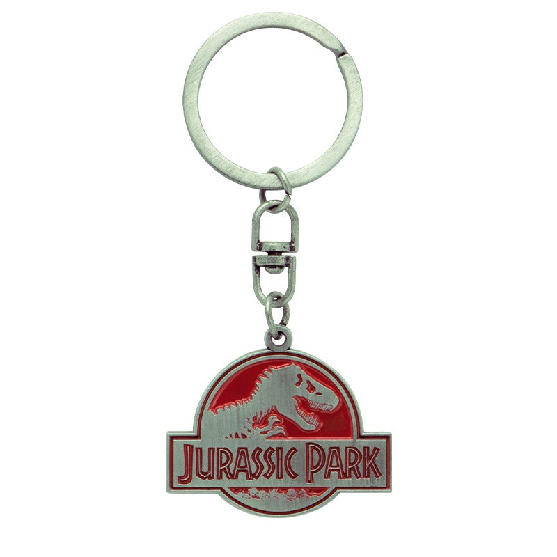 Jurassic Park - Schlüsselanhänger - Logo Metall