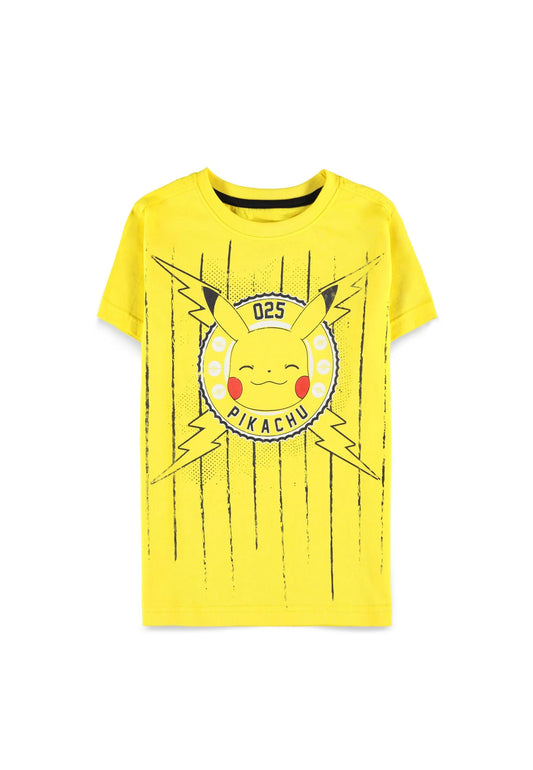 Pokémon - Boys Short Sleeved T-shirt - Funny Pika