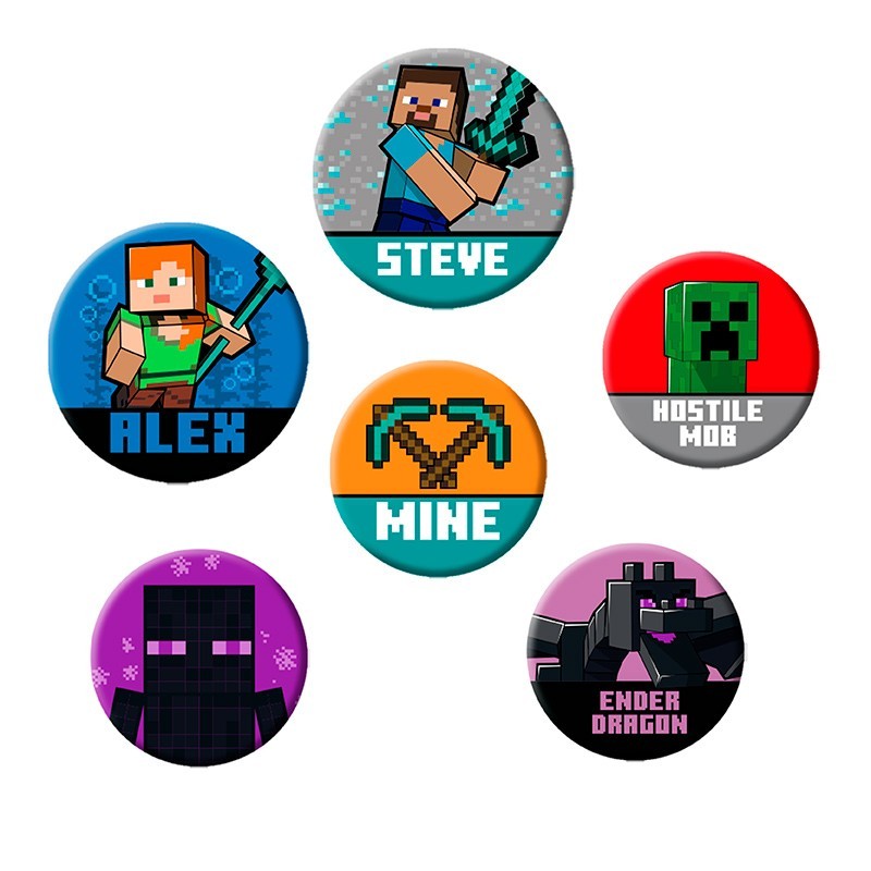 Minecraft - Badge Pack - Mix