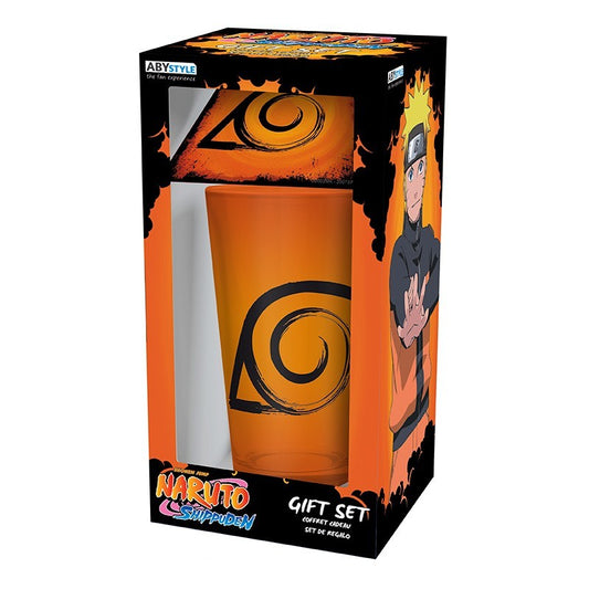 Naruto Shippuden  - Set - Glass + Coaster